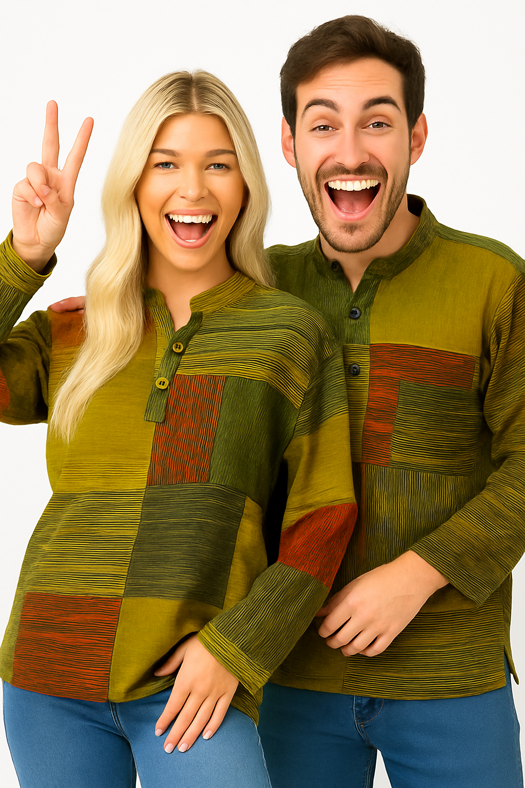 Unisex boho patchwork shirts – Menikleding
