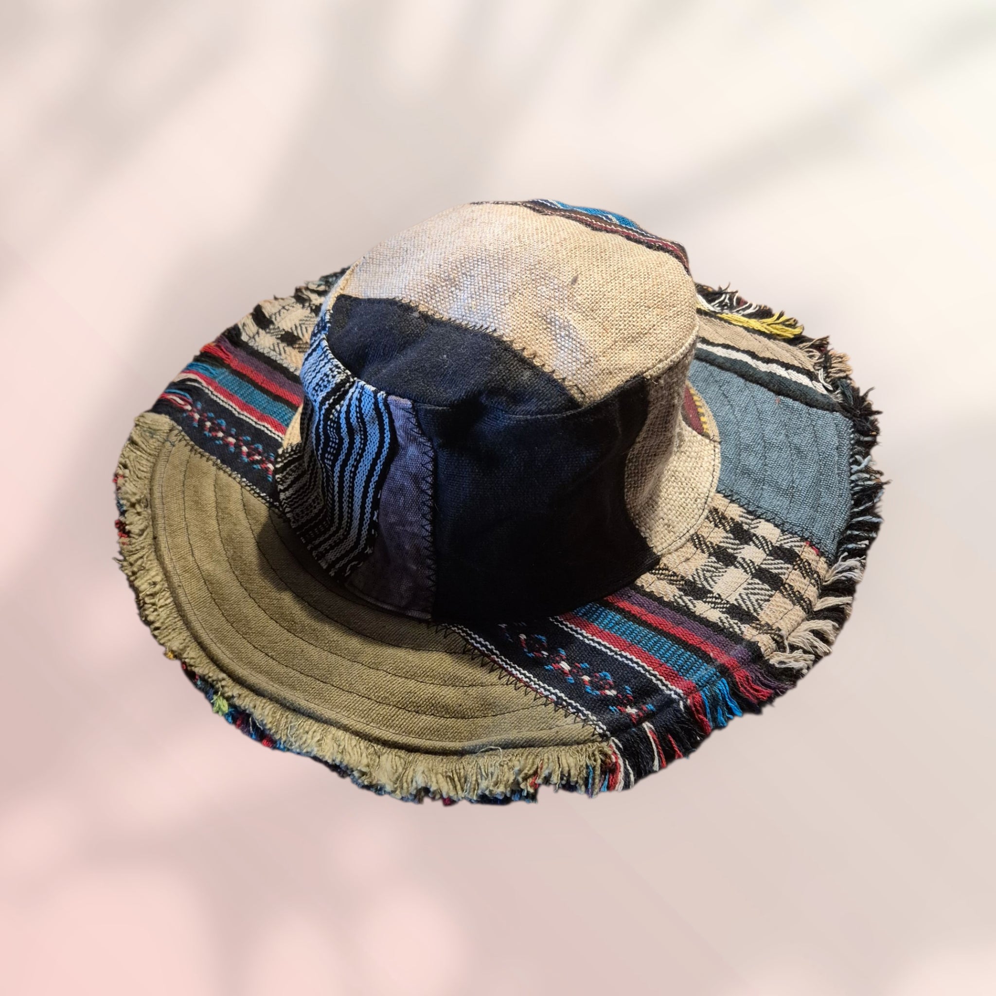 Patchwork Hoed van Katoen – Handgemaakt in Nepal | Menikleding