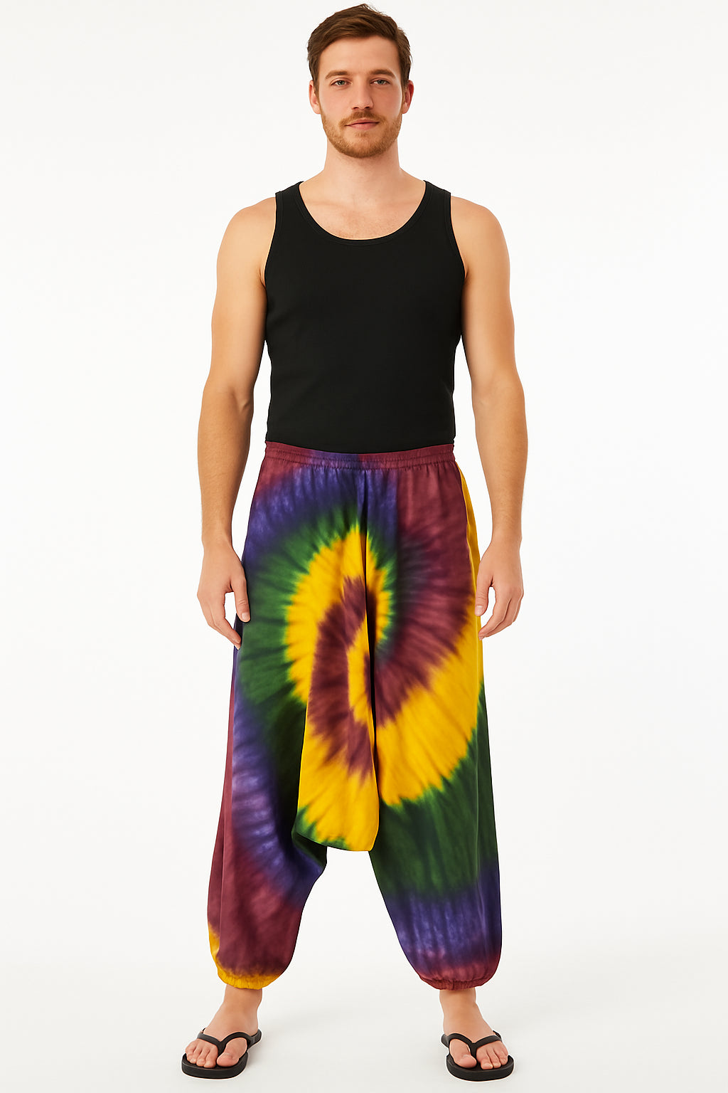 "Unisex Tie-Dye Harem Broek – Bohemian Stijl"